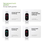 Smart Band 10 originale Xiaomi, schermo AMOLED da 1,72 pollici, impermeabile fino a 5 ATM, supporta il monitoraggio dell'ossigeno nel sangue e della frequenza cardiaca., Smart Band 10 Black, Smart Band 10 Silver, Smart Band 10 Pink Gold