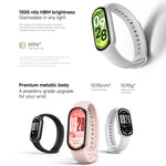Smart Band 10 originale Xiaomi, schermo AMOLED da 1,72 pollici, impermeabile fino a 5 ATM, supporta il monitoraggio dell'ossigeno nel sangue e della frequenza cardiaca., Smart Band 10 Black, Smart Band 10 Silver, Smart Band 10 Pink Gold