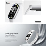 Smart Band 10 originale Xiaomi, schermo AMOLED da 1,72 pollici, impermeabile fino a 5 ATM, supporta il monitoraggio dell'ossigeno nel sangue e della frequenza cardiaca., Smart Band 10 Black, Smart Band 10 Silver, Smart Band 10 Pink Gold