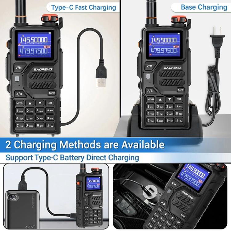 Baofeng K5 PLUS Dual-watch Dual-standby FM Handheld Analog Walkie Talkie, EU Plug, US Plug