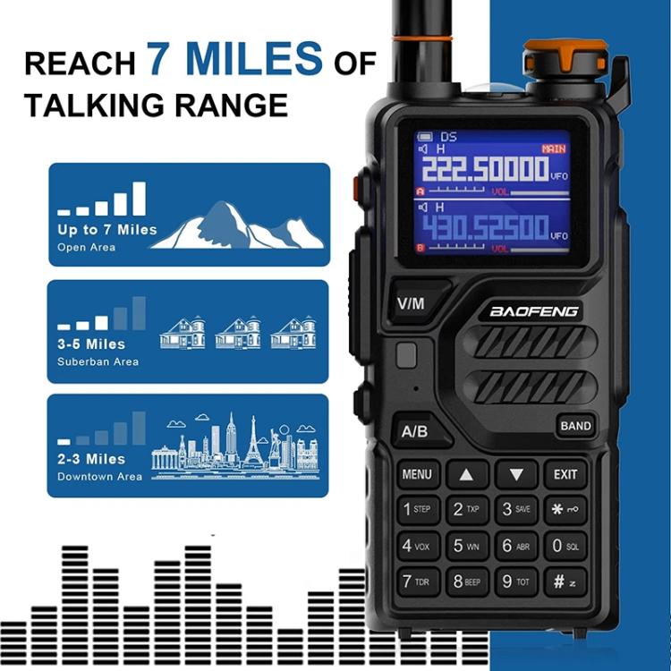 Baofeng K5 PLUS Walkie Talkie FM portatile dual watch
