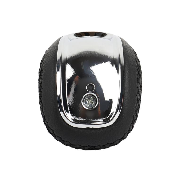 Pomello del cambio manuale per auto, pomello del cambio in pelle con foro