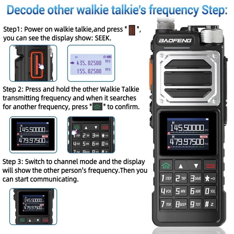 Baofeng UV-25 Ricetrasmettitore portatile FM con codifica DTMF