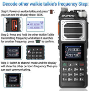 Baofeng UV-25 Ricetrasmettitore analogico portatile FM con codifica DTMF, EU Plug, US Plug