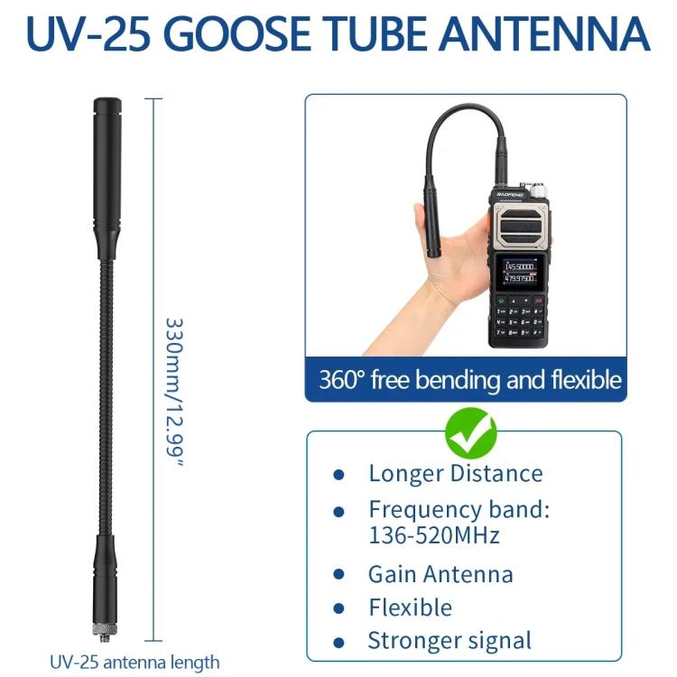 Baofeng UV-25 Ricetrasmettitore portatile FM con codifica DTMF