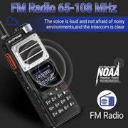 Baofeng UV-25 Ricetrasmettitore analogico portatile FM con codifica DTMF, EU Plug, US Plug