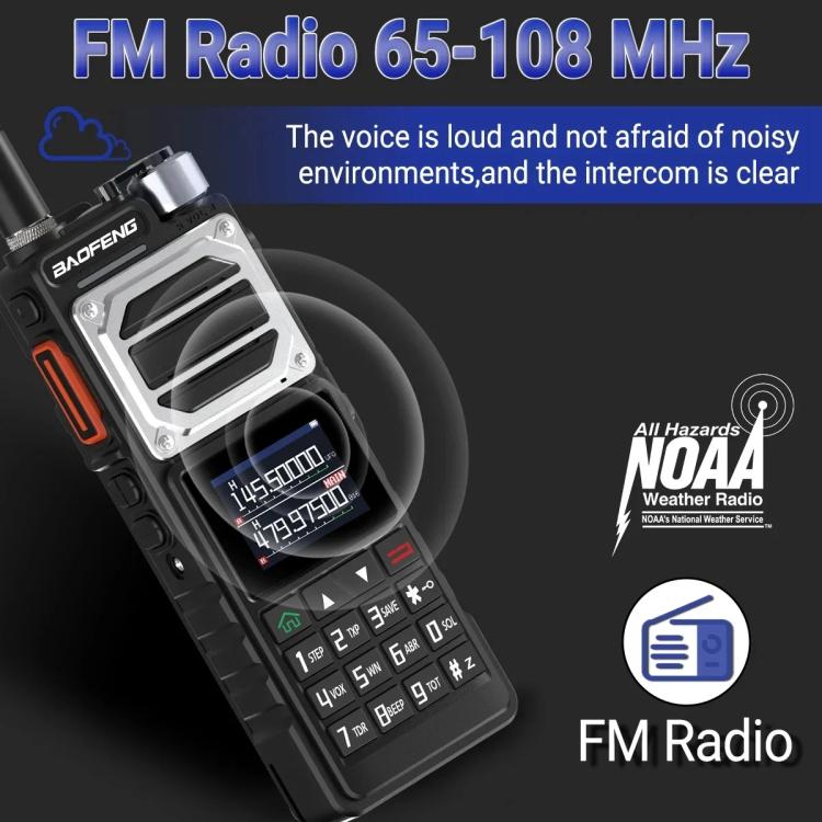 Baofeng UV-25 Ricetrasmettitore analogico portatile FM con codifica DTMF, EU Plug, US Plug