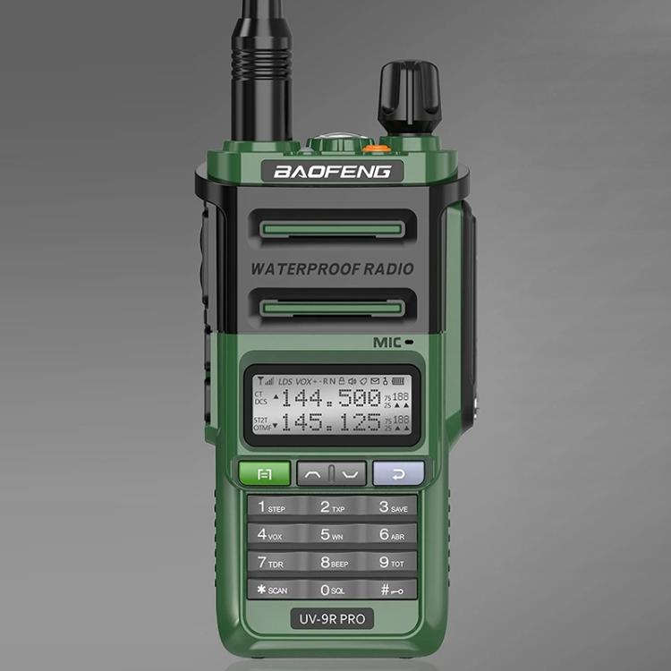 Baofeng UV-9R PRO Walkie Talkie analogico portatile con schermo LCD a matrice di punti, grado di protezione IP57., EU Plug, US Plug