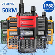 Baofeng UV-9R PRO Walkie Talkie analogico portatile con schermo LCD a matrice di punti, grado di protezione IP57., EU Plug, US Plug