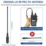 Baofeng UV-9R PRO Walkie Talkie analogico portatile