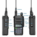 Baofeng UV-9R PRO Walkie Talkie analogico portatile