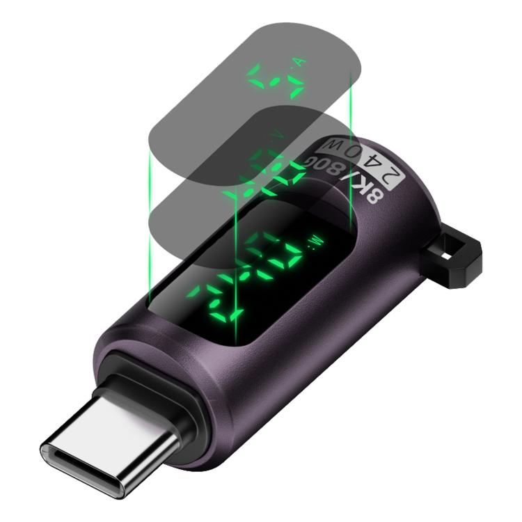 Adattatore Type-C a Type-C 240W con Display Digitale