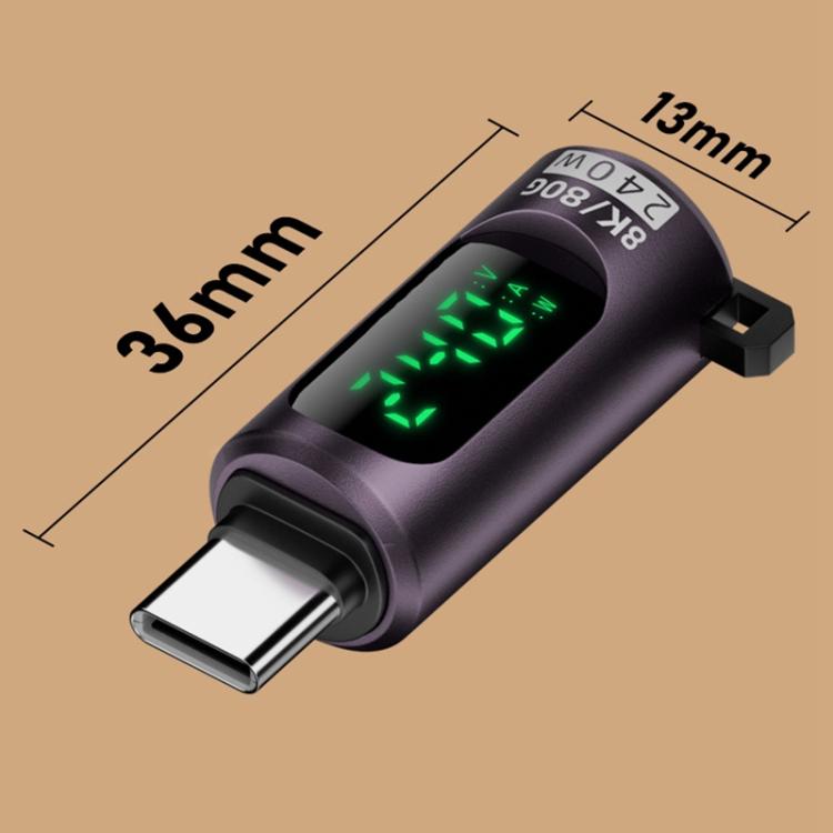 Adattatore Type-C a Type-C 240W con Display Digitale