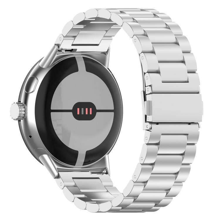 Cinturino per orologio in lega di titanio con fibbia piatta a tre perline., For Google Pixel Watch 4 / 3 45mm, For Google Pixel Watch 4 / 3 / 2 / 1 41mm