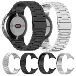 Cinturino per orologio in lega di titanio con fibbia piatta a tre perline., For Google Pixel Watch 4 / 3 45mm, For Google Pixel Watch 4 / 3 / 2 / 1 41mm