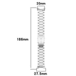 Cinturino per orologio in lega di titanio con fibbia piatta a tre perline., For Google Pixel Watch 4 / 3 45mm, For Google Pixel Watch 4 / 3 / 2 / 1 41mm