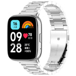 Cinturino per orologio in lega di titanio con fibbia piatta a tre perline., For Xiaomi Band 10 Pro / Redmi Watch 6, For Xiaomi Band 9 / 8, For Redmi Watch 3 Lite / 3 Active