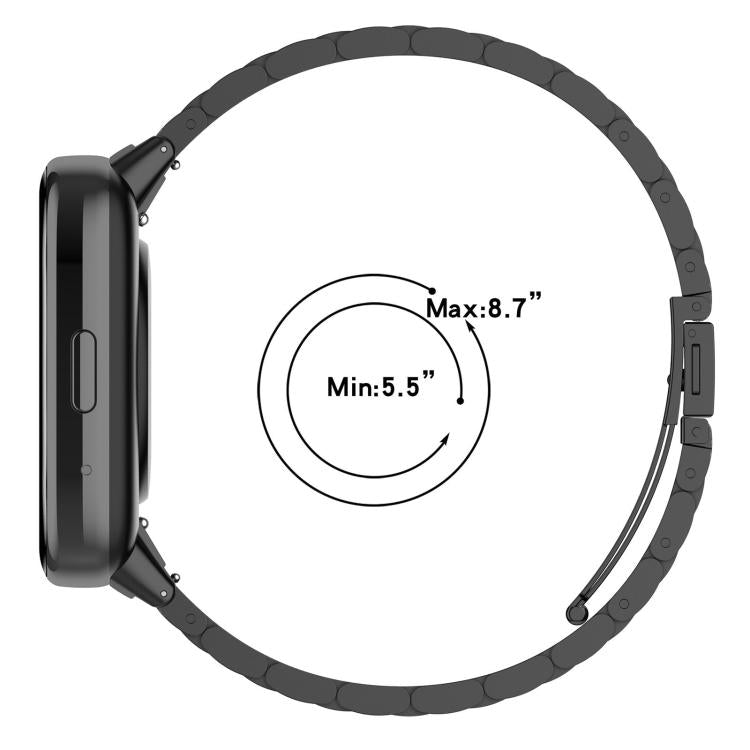 Cinturino per orologio in lega di titanio con fibbia piatta a tre perline., For Xiaomi Band 10 Pro / Redmi Watch 6, For Xiaomi Band 9 / 8, For Redmi Watch 3 Lite / 3 Active