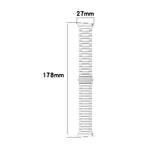 Cinturino per orologio in lega di titanio con fibbia piatta a tre perline., For Xiaomi Band 10 Pro / Redmi Watch 6, For Xiaomi Band 9 / 8, For Redmi Watch 3 Lite / 3 Active