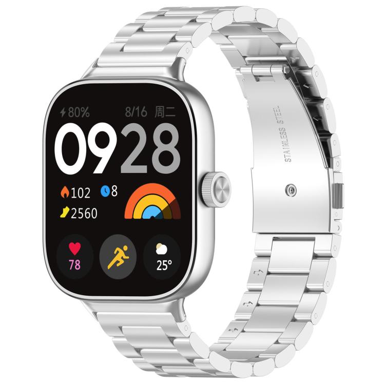 Cinturino per orologio in lega di titanio con fibbia piatta a tre perline., For Xiaomi Band 10 Pro / Redmi Watch 6, For Xiaomi Band 9 / 8, For Redmi Watch 3 Lite / 3 Active