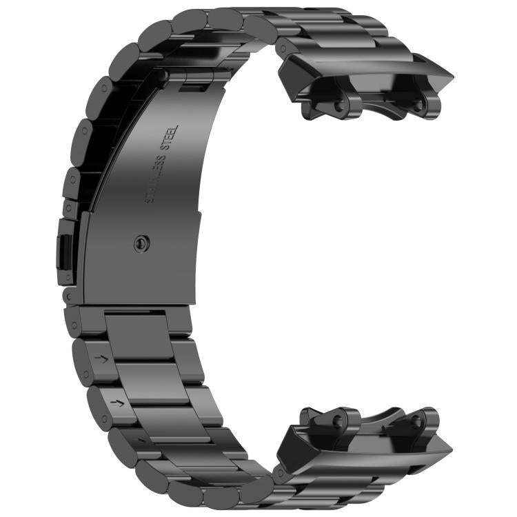 Cinturino per orologio in lega di titanio con fibbia piatta a tre perline., For Huami Amazfit T-REX 3 A2322, For Huami Amazfit Active Edge A2212 / A2213, For Huami Amazfit T-Rex 2, For Huami Amazfit T-Rex Pro A1918