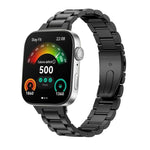 Cinturino per orologio in lega di titanio con fibbia piatta a tre perline., For Huawei Watch Fit 5 / 5 Pro / 4 / 4 Pro, For Huawei Band 10 / 9 / 8, For Huawei Watch Fit 2