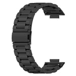 Cinturino per orologio in lega di titanio con fibbia piatta a tre perline., For Huawei Watch Fit 5 / 5 Pro / 4 / 4 Pro, For Huawei Band 10 / 9 / 8, For Huawei Watch Fit 2