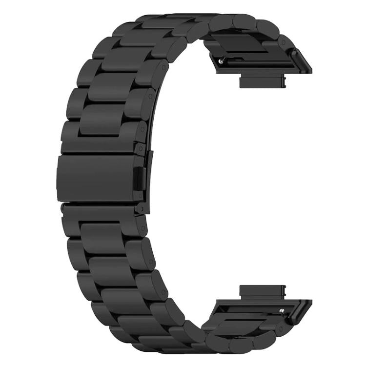 Cinturino per orologio in lega di titanio con fibbia piatta a tre perline., For Huawei Watch Fit 5 / 5 Pro / 4 / 4 Pro, For Huawei Band 10 / 9 / 8, For Huawei Watch Fit 2