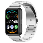 Cinturino per orologio in lega di titanio con fibbia piatta a tre perline., For Huawei Watch Fit 5 / 5 Pro / 4 / 4 Pro, For Huawei Band 10 / 9 / 8, For Huawei Watch Fit 2