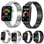 Cinturino per orologio in lega di titanio con fibbia piatta a tre perline., For Huawei Watch Fit 5 / 5 Pro / 4 / 4 Pro, For Huawei Band 10 / 9 / 8, For Huawei Watch Fit 2