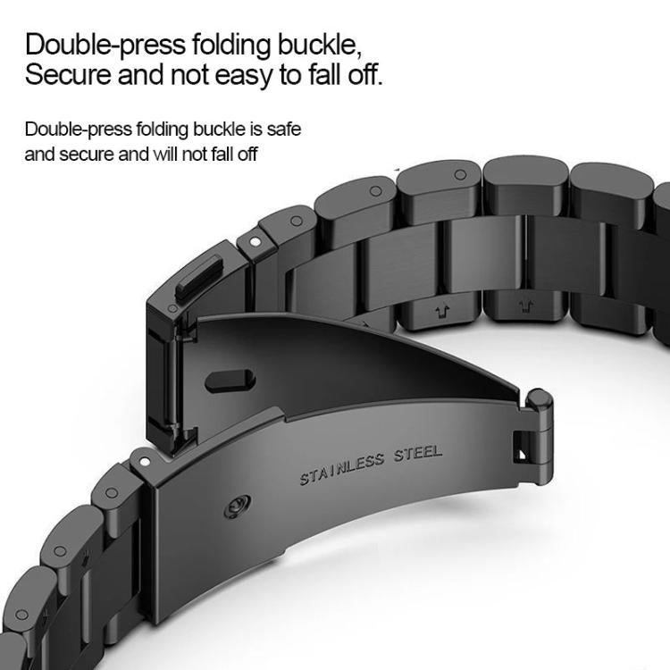 Cinturino per orologio in lega di titanio con fibbia piatta a tre perline., For Huawei Watch Fit 5 / 5 Pro / 4 / 4 Pro, For Huawei Band 10 / 9 / 8, For Huawei Watch Fit 2