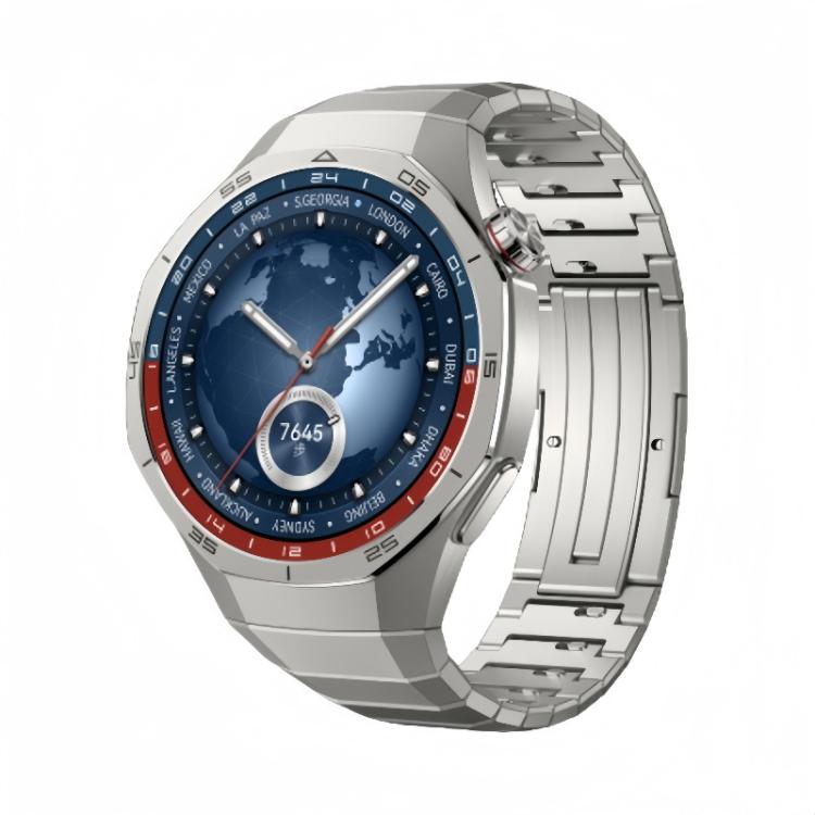 Cinturino per orologio in lega di titanio con fibbia ad arco a una sola perlina, sganciabile lateralmente., For Huawei Watch GT 5 Pro 46mm