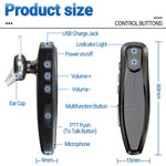 Auricolare Bluetooth wireless per walkie-talkie Baofeng UV5R