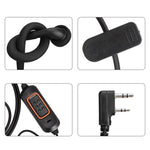 Cuffie con microfono 2 pin per walkie-talkie Baofeng UV5R