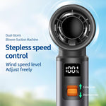 Ventilatore portatile turbo ad alta potenza con velocità regolabile in continuo F1, Dark Grey
