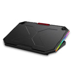 NUOXI YL-018 5-Core Fans Ultra-quiet Laptop Cooler RGB Light Cooling Holder, YL-018