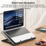 NUOXI C400 6-Speed Adjustable Dual-Core Large Fan Laptop Cooler, NUOXI C400