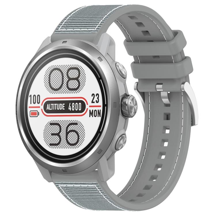 Cinturino per orologio xDfind ibrido in nylon intrecciato e silicone, 20mm For COROS Pace 2 / Apex 2 42mm