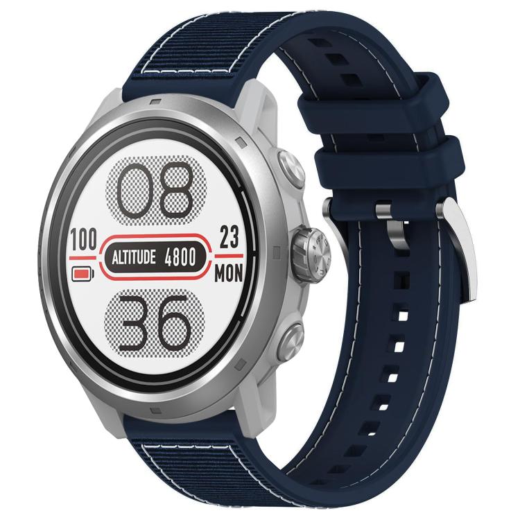 Cinturino per orologio xDfind ibrido in nylon intrecciato e silicone, 20mm For COROS Pace 2 / Apex 2 42mm