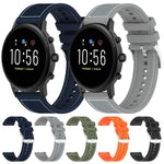 Cinturino per orologio xDfind ibrido in nylon intrecciato e silicone, 22mm For Fossil Gen 5 Carlyle / Julianna