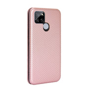 Struttura in fibra di carbonio Flip orizzontale magnetico Custodia in pelle TPU + PC + PU con slot per schede, For OPPO Realme V3, For Samsung Galaxy A42 5G, For Vivo Y20 / Y20i (Indian), For Xiaomi Poco X3 NFC
