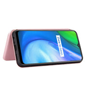 Struttura in fibra di carbonio Flip orizzontale magnetico Custodia in pelle TPU + PC + PU con slot per schede, For OPPO Realme V3, For Samsung Galaxy A42 5G, For Vivo Y20 / Y20i (Indian), For Xiaomi Poco X3 NFC