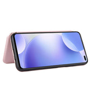 Struttura in fibra di carbonio Flip orizzontale magnetico Custodia in pelle TPU + PC + PU con slot per schede, For Xiaomi Redmi K30 Ultra