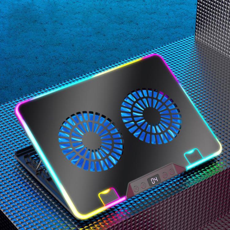 NUOXI F36-2 6-Speed Adjustable Dual-Fan Ultrathin Laptop Cooler, NUOXI F36-2