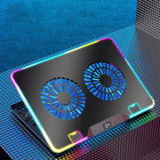 NUOXI F36-2 6-Speed Adjustable Dual-Fan Ultrathin Laptop Cooler, NUOXI F36-2