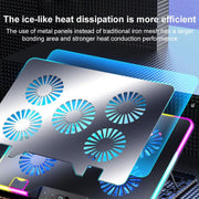 NUOXI F36-2 6-Speed Adjustable Dual-Fan Ultrathin Laptop Cooler, NUOXI F36-2