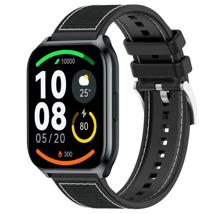Cinturino per orologio xDfind ibrido in nylon intrecciato e silicone, 22mm For Xiaomi Watch S3 / 2 Pro / S2 / S1, 22mm For Xiaomi Haylou?Watch S001 / LS02 Pro, 20mm For Xiaomi Haylou RS4 Plus LS11 / LS12
