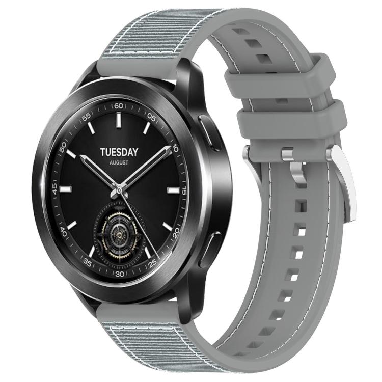Cinturino per orologio xDfind ibrido in nylon intrecciato e silicone, 22mm For Xiaomi Watch S3 / 2 Pro / S2 / S1, 22mm For Xiaomi Haylou?Watch S001 / LS02 Pro, 20mm For Xiaomi Haylou RS4 Plus LS11 / LS12