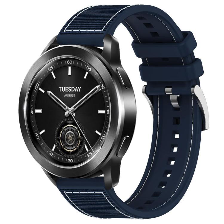 Cinturino per orologio xDfind ibrido in nylon intrecciato e silicone, 22mm For Xiaomi Watch S3 / 2 Pro / S2 / S1, 22mm For Xiaomi Haylou?Watch S001 / LS02 Pro, 20mm For Xiaomi Haylou RS4 Plus LS11 / LS12