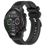 Cinturino per orologio xDfind ibrido in nylon intrecciato e silicone, 20mm For Ticwatch GTH / E3 / E / 2, 22mm For Ticwatch Pro X / Pro 3 / Pro